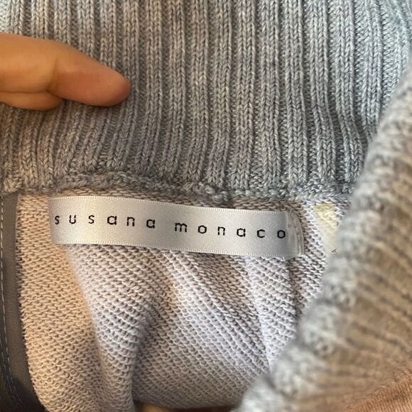 Susana Monaco Zipped Gray Mini Skirt - Picture 5 of 7